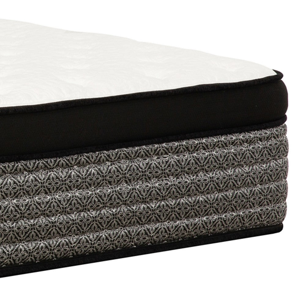 Benjara Che Full Size 16 Inch Mattress, Pocket Coil, Cool Gel Memory Foam