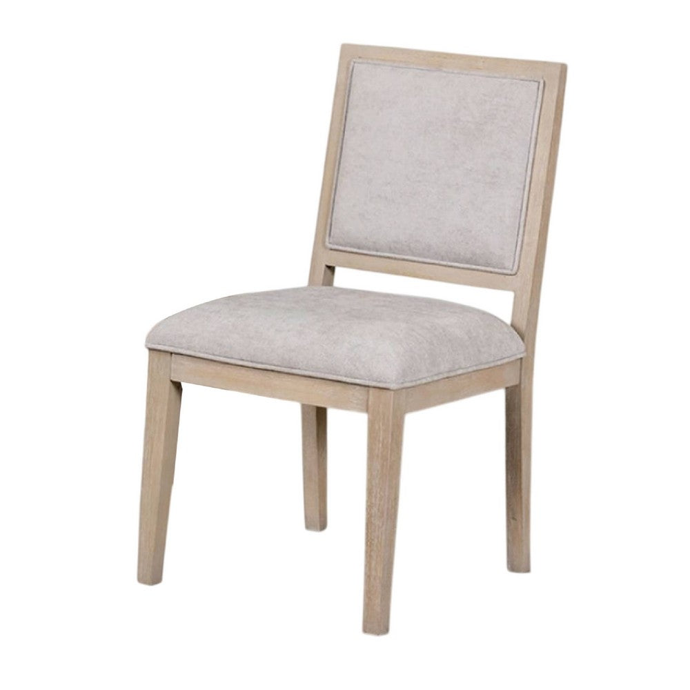 Benjara Kizie Dining Side Chair Set of 2, Rustic Panel Design Tawny Brown Wood