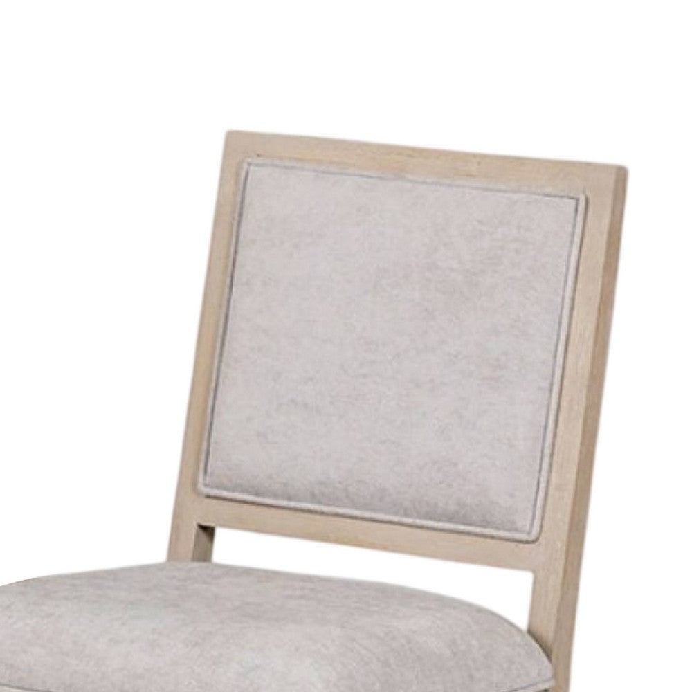 Benjara Kizie Dining Side Chair Set of 2, Rustic Panel Design Tawny Brown Wood