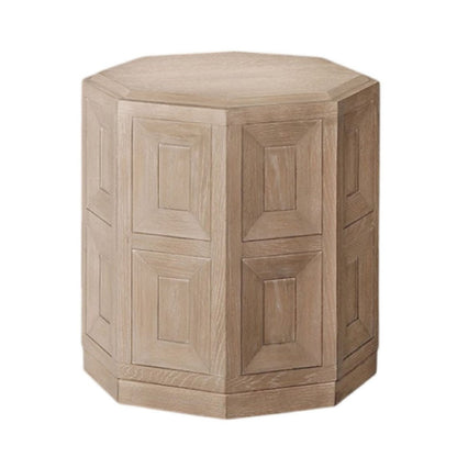 Benjara Kizie Accent Side End Table, Tawny Brown Wood, Rectangular 20 Inch