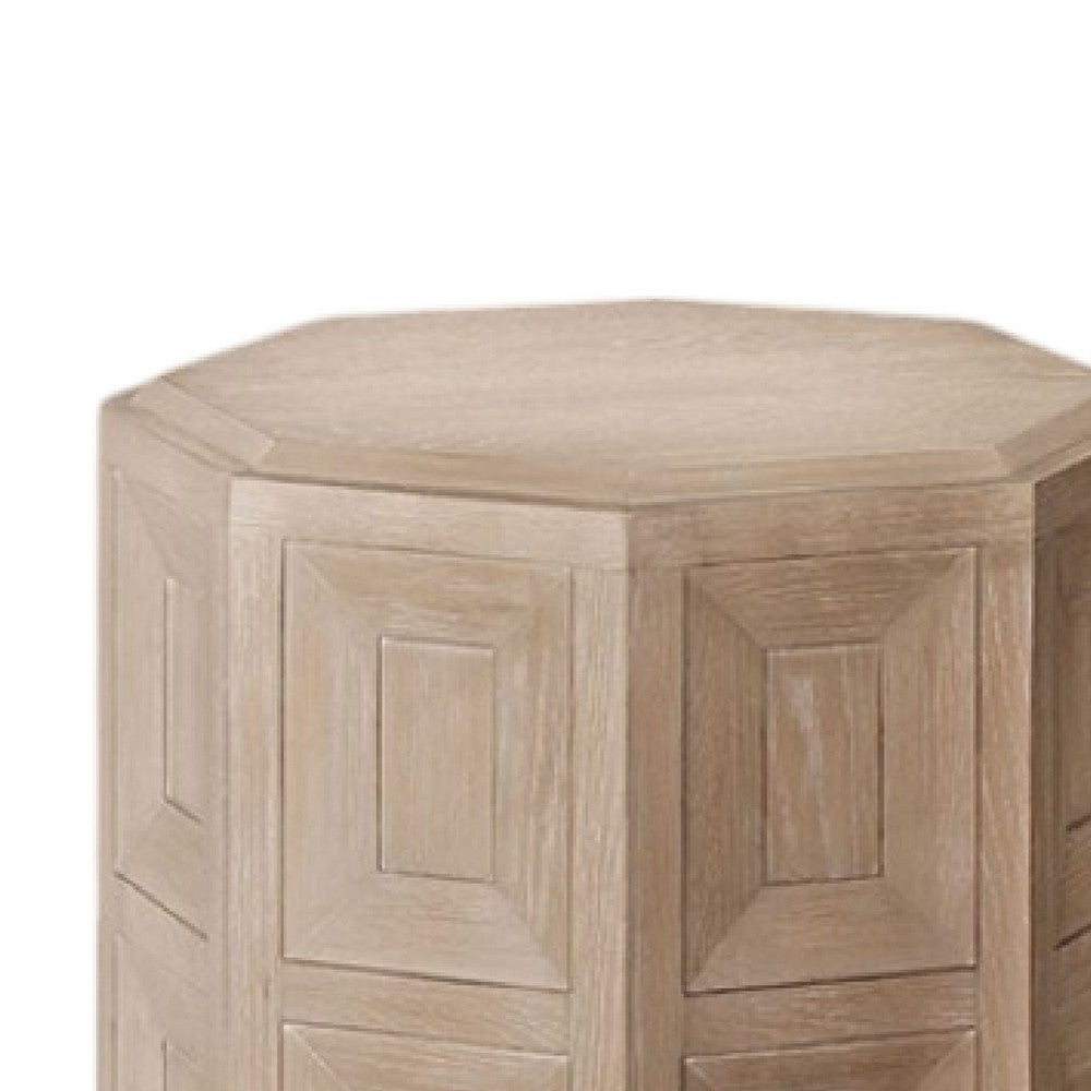 Benjara Kizie Accent Side End Table, Tawny Brown Wood, Rectangular 20 Inch