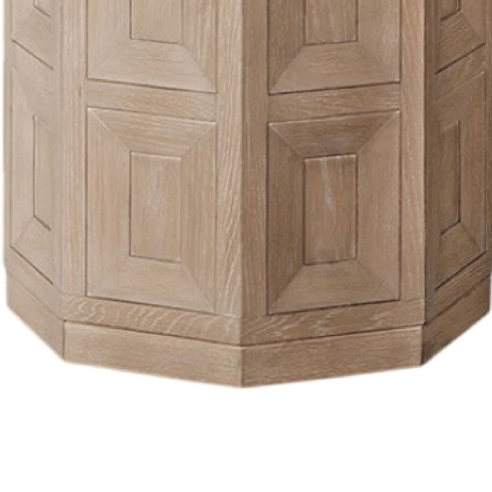 Benjara Kizie Accent Side End Table, Tawny Brown Wood, Rectangular 20 Inch