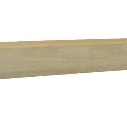 Benjara Console Table, Tall C Shaped Design, 63 Inch Light Brown Wood Body
