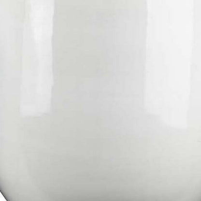 Benjara Womy Tall Decorative Planters Set of 2, Gloss White Ceramic 18 30 Inch