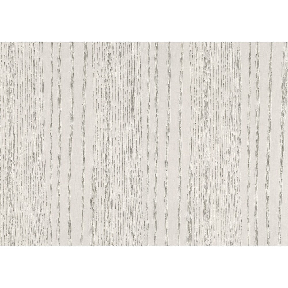 Benjara Rotu Nightstand, 2 Drawers Rope Molding, White Ash Veneer, 28 Inch