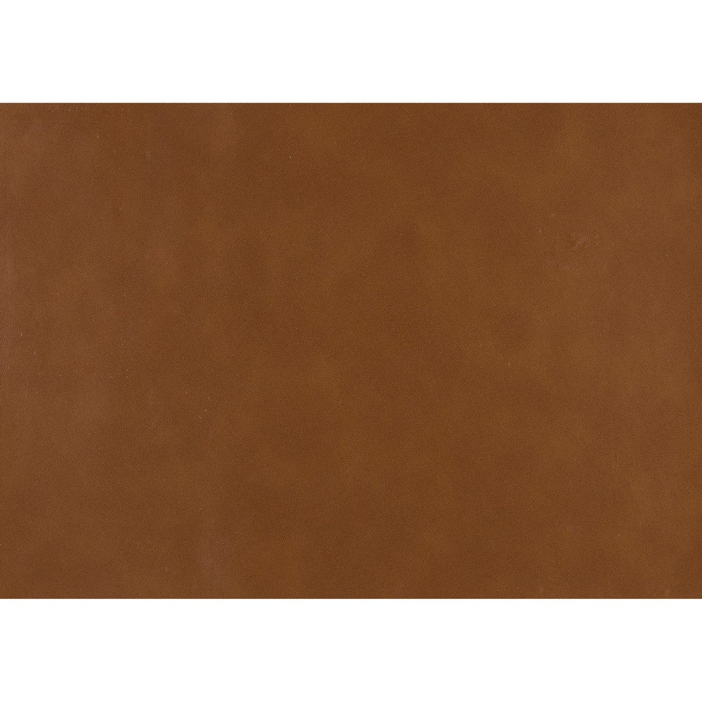 Benjara Howard Accent Club Chair, Matte Brown Faux Leather, Solid Rubberwood