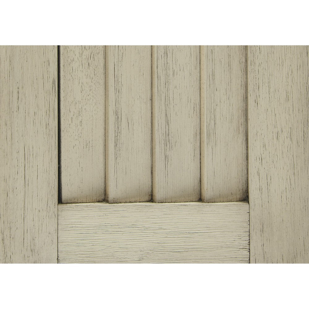 Benjara Wali 44 Inch Bench with Lift Top Storage, Cushioned Seat Antique White
