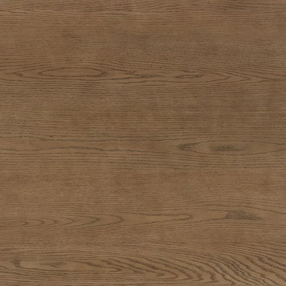 Benjara Baylee Rectangular Dining Table, Straight Legs, 60 Inch Walnut Wood