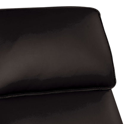 Benjara Sily Power Recliner Chair, Flange Trim, Foam Black Faux Leather Seat