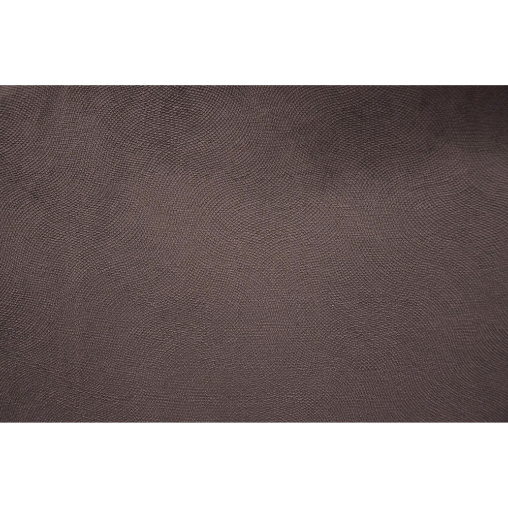 Benjara Harper Manual Recliner Lounge Chair, Chocolate Brown Channel Tufted Velvet