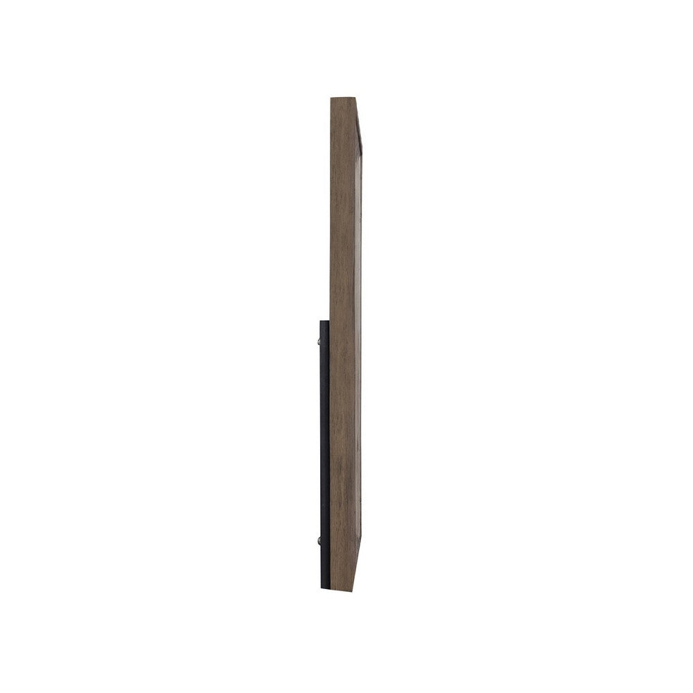 Benjara Henry Dresser Mirror, Vintage Mocha Brown, Picture Frame Molding, 39x50