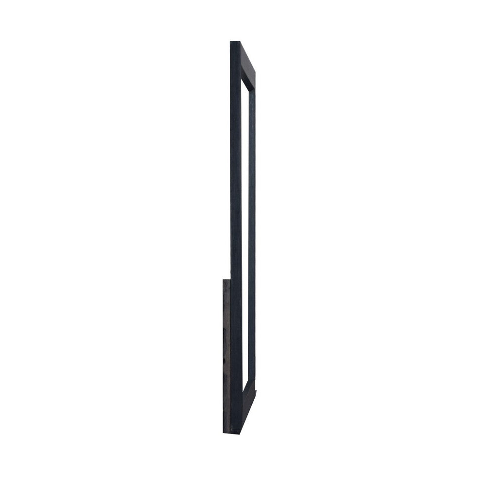 Benjara Theo Dresser Mirror, 40 Inch Square Black Frame, Beveled Low Distortion