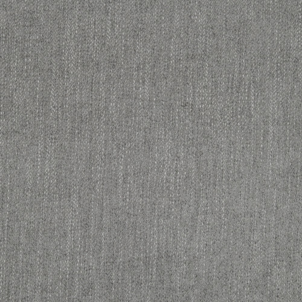 Benjara Welu Bench, 48 Inch Champagne Gray Metal And Chenille Upholstery