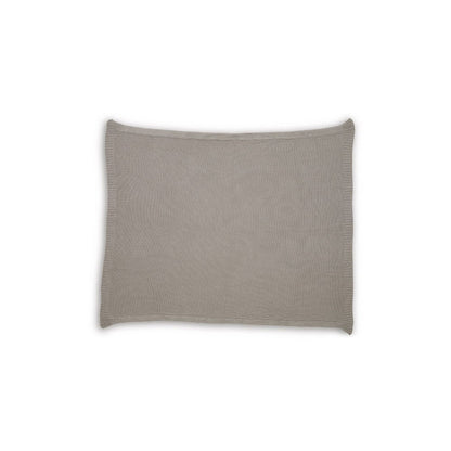 Benjara 70 x 54 Leri Throw Blanket, Set of 3, Machine Knitted Gray Cotton