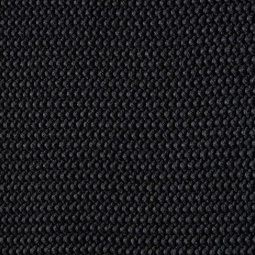 Benjara 70 x 54 Leri Throw Blanket, Set of 3, Machine Knitted Black Cotton