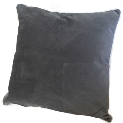 Benjara Rola Square Throw Pillow, Let It Snow Embroidery, Gray Cotton 20 Inch