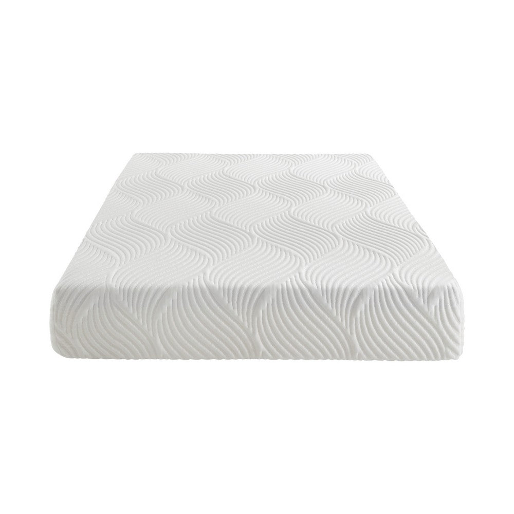 Benjara Mae Full Size Mattress, Cool Gel Memory Foam, Tencel Cover, 10 Inch Firm