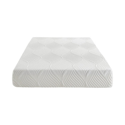 Benjara Mae Full Size Mattress, Cool Gel Memory Foam, Tencel Cover, 10 Inch Firm