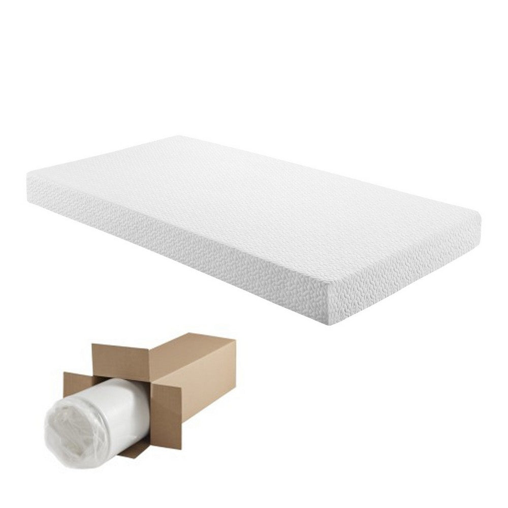 Benjara Mae Full Size Mattress, Cool Gel Memory Foam, Tencel Cover, 10 Inch Firm