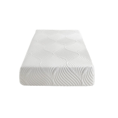Benjara Mae Twin Size Mattress, Cool Gel Memory Foam, Tencel Cover, 10 Inch Firm