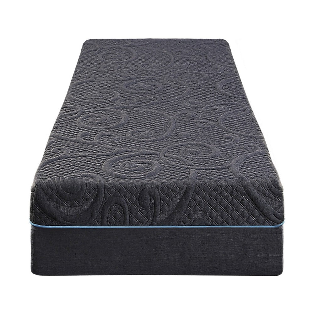 Benjara Kae Twin XL Mattress, Hybrid Cool Gel Infused Memory Foam, 11 Inch Medium