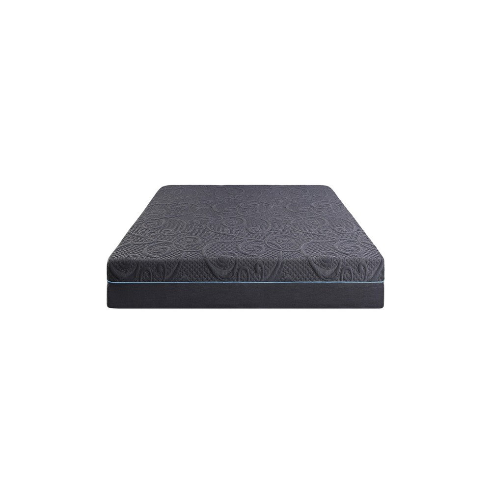 Benjara Kae Twin Size Mattress, Hybrid Gel Infused Memory Foam, 11 Inch Medium