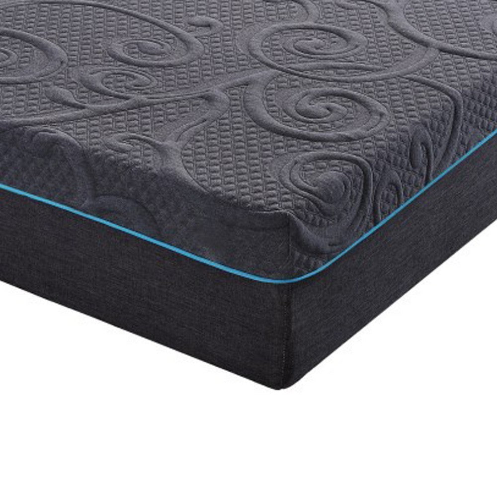 Benjara Kae Twin Size Mattress, Hybrid Gel Infused Memory Foam, 11 Inch Medium
