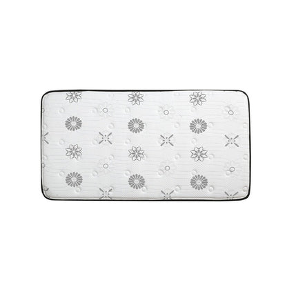 Benjara Via Twin Size Mattress, 4 Layer Hybrid Foam, 12 Inch Medium Support Level