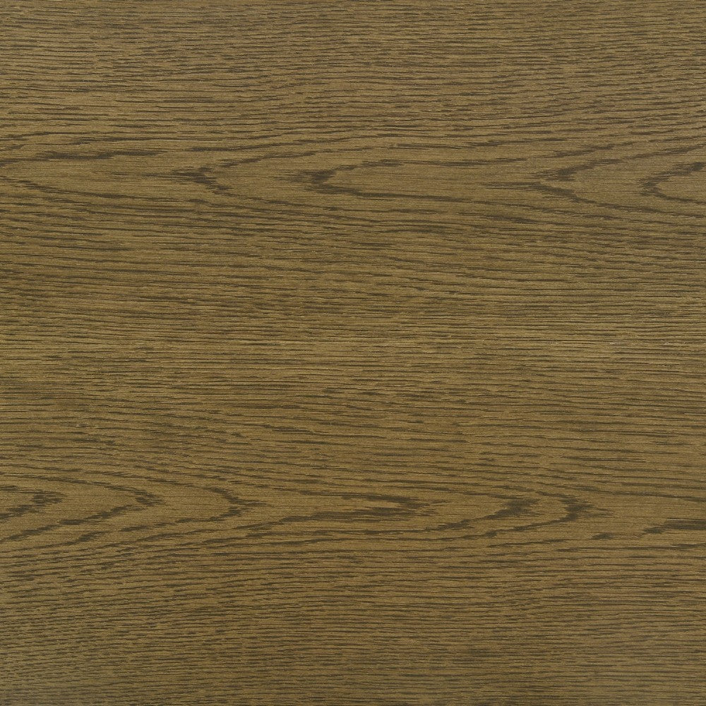 Benjara Givy Cocktail Coffee Table, Pillar-Style Legs, Brown Oak Wood 47 Inch