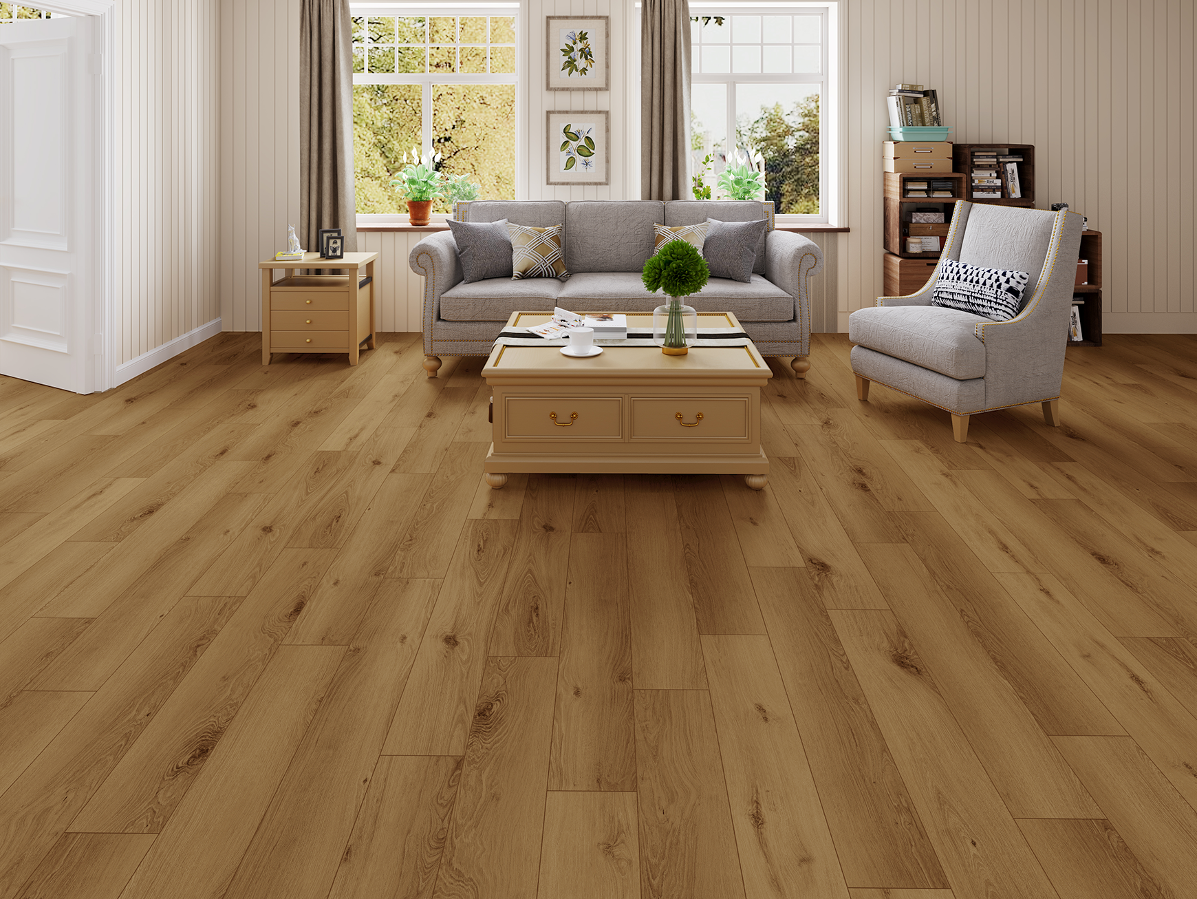 GemCore Lakeshore 7.5" x 48" Laminate Plank Baldwin