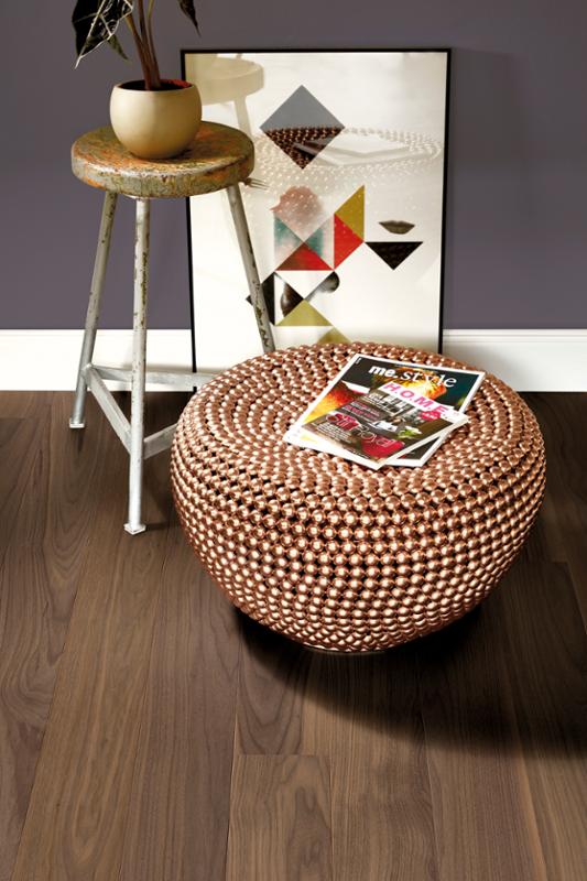 Boen Live Pure 5.43" x 86.62" Walnut Hardwood Plank