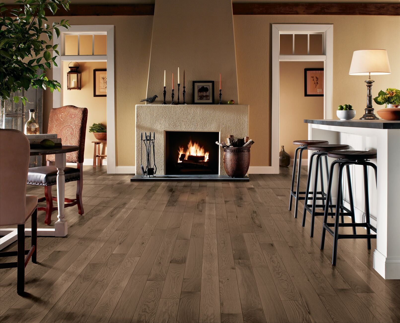 Bruce Dundee Plank Low Gloss 3.25" x RL Hardwood Plank First Frost