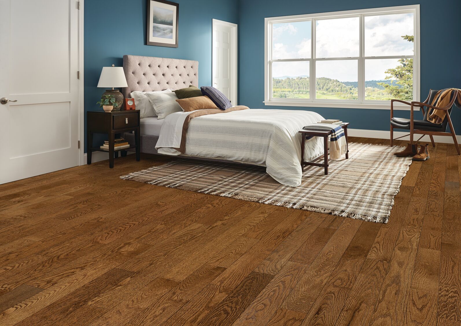 Bruce Dundee Plank Low Gloss 3.25" x RL Hardwood Plank Inviting Warmth