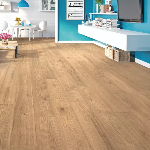 Mohawk RevWood Plus Elderwood 7.48" x 54.34" Laminate Plank Sandbank Oak