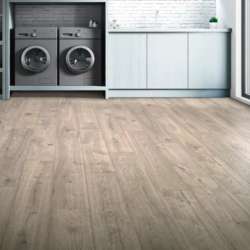 Mohawk RevWood Plus Elderwood 7.48" x 54.34" Laminate Plank Asher Gray Oak