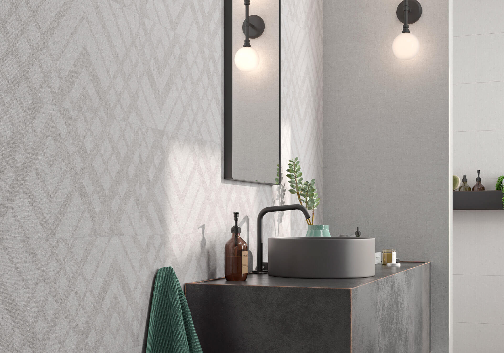 Happy Floors Fibra Deco 16" x 48" Ceramic Tile