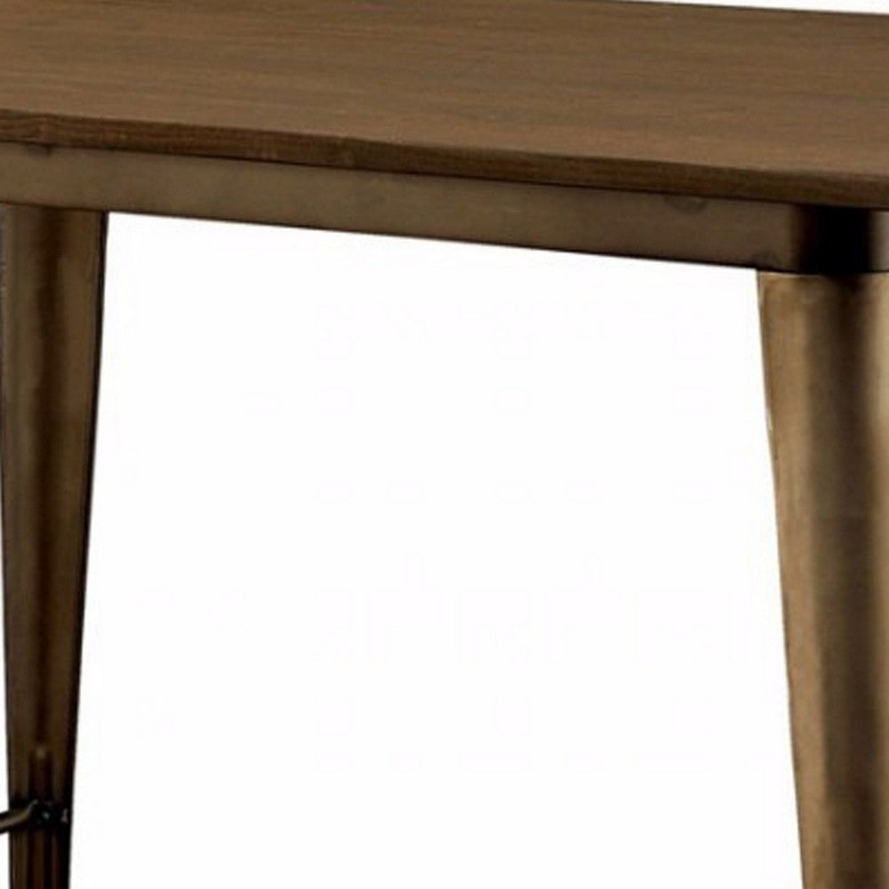 Benzara Cooper II Counter Ht. Table, Brown