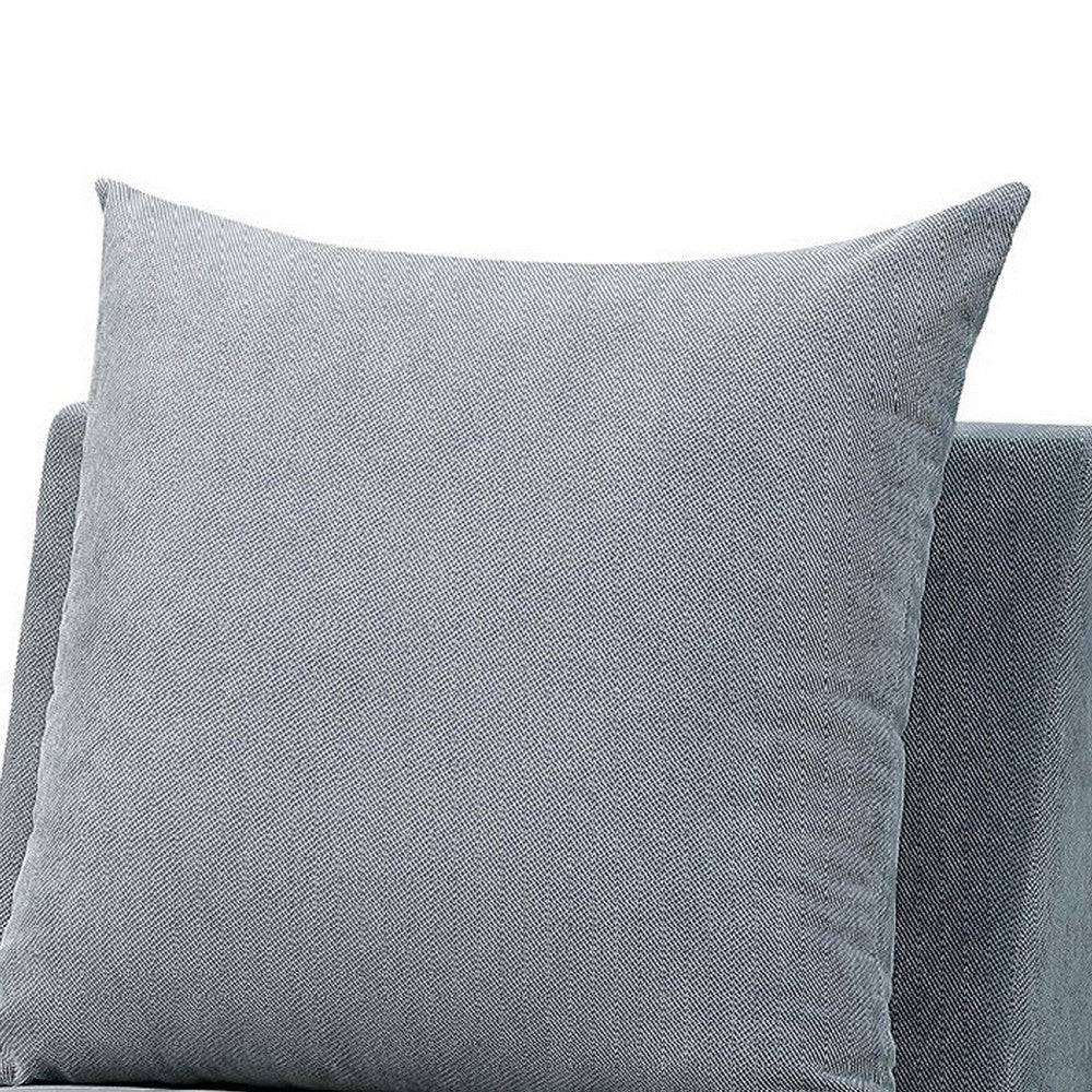 Benzara Skyler II Traditional Armless Chair, Gray Finish