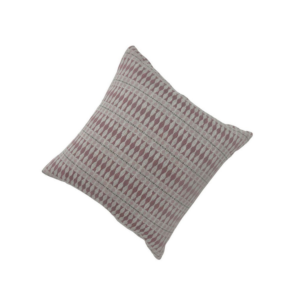 Benzara Contemporary Style Simple Traditionally Designed Set of 2 Throw Pillows, Red