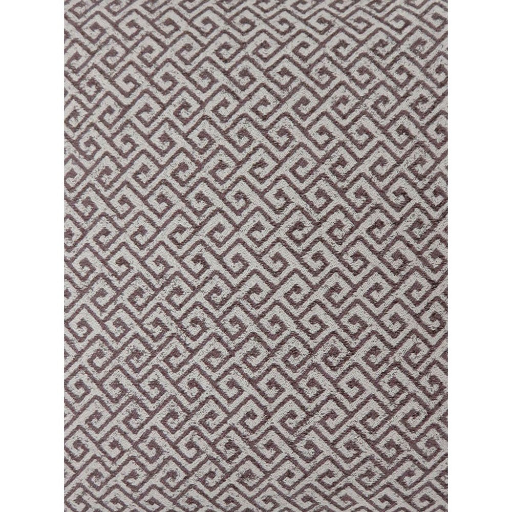 Benzara Contemporary Style Small Diagonal Patterned Set of 2 Throw Pillows, Brown