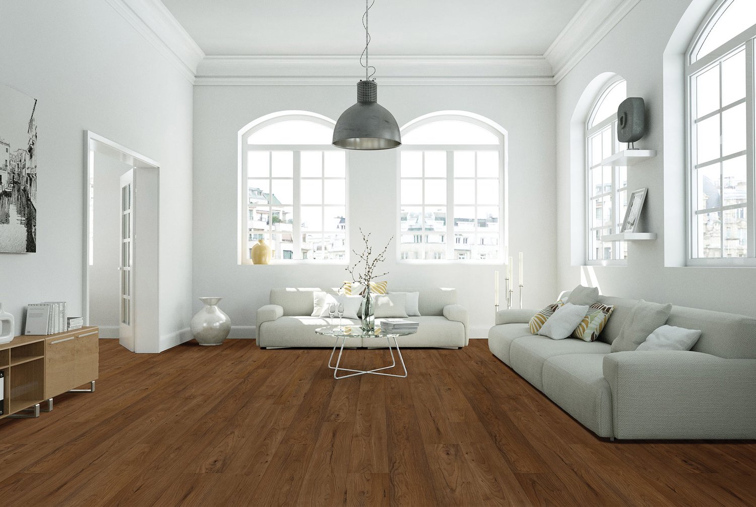 Happy Feet International Stone Elegance 7.25" x 48" Mineral Oak Vinyl Plank