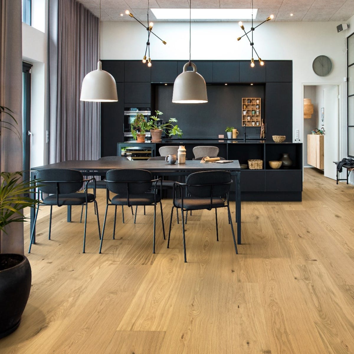 Valinge Flooring Woodura XXL 10.75" x 94" Misty White Hardwood Plank