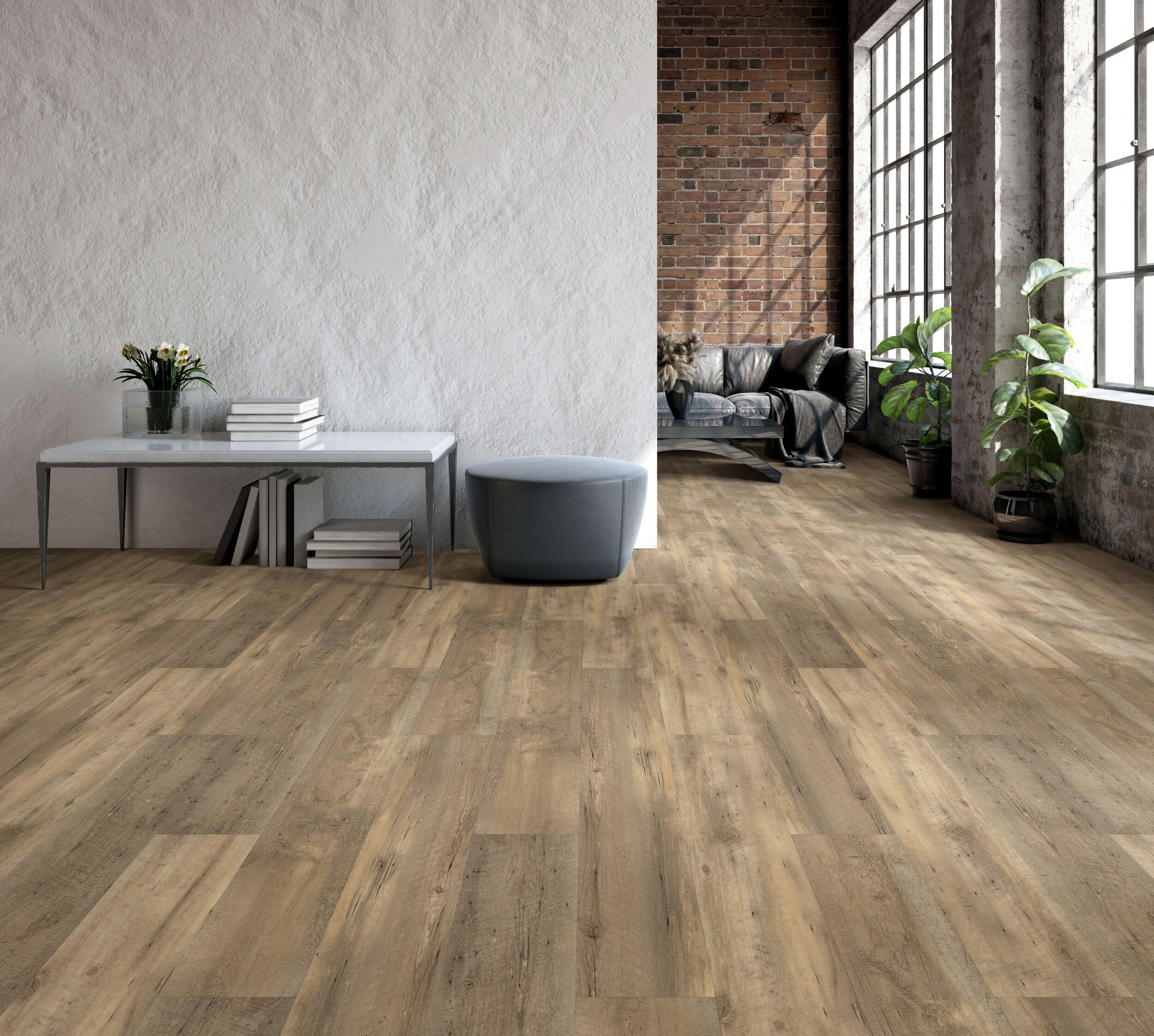 Happy Feet International Built Rite II 8.98" x 63" Vinyl Plank European Oak