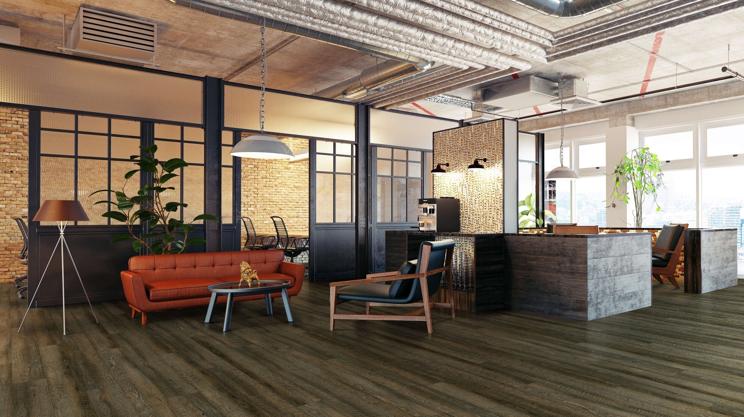 Happy Feet International Ironman 6.30" x 48" Grey Fox Vinyl Plank