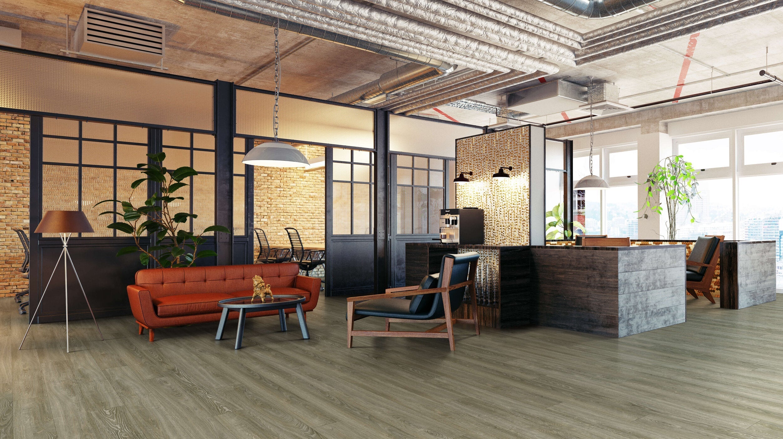 Happy Feet International Ironman 6.30" x 48" Indian Summer Vinyl Plank