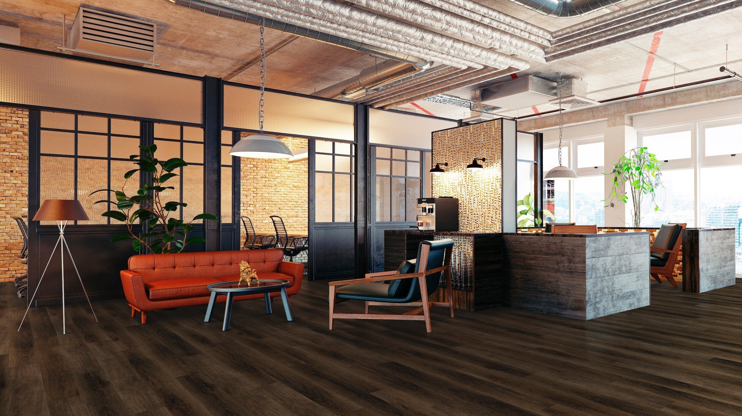 Happy Feet International Ironman 6.30" x 48" Sky Vinyl Plank