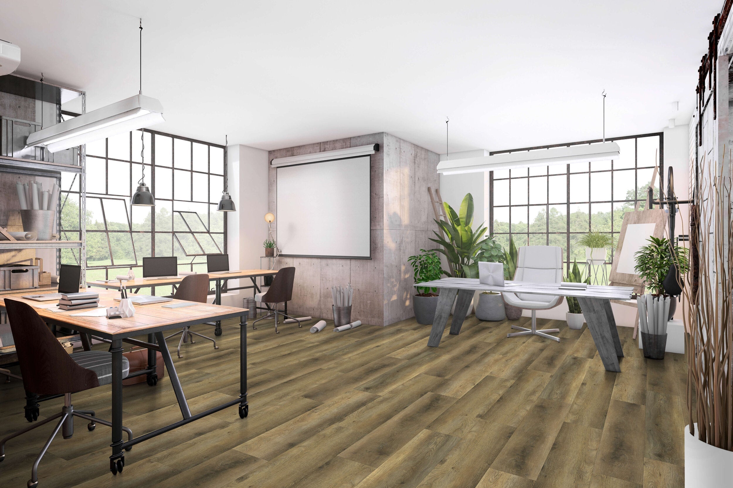 Happy Feet International Quickfit 9" x 48" Honeycomb Vinyl Plank