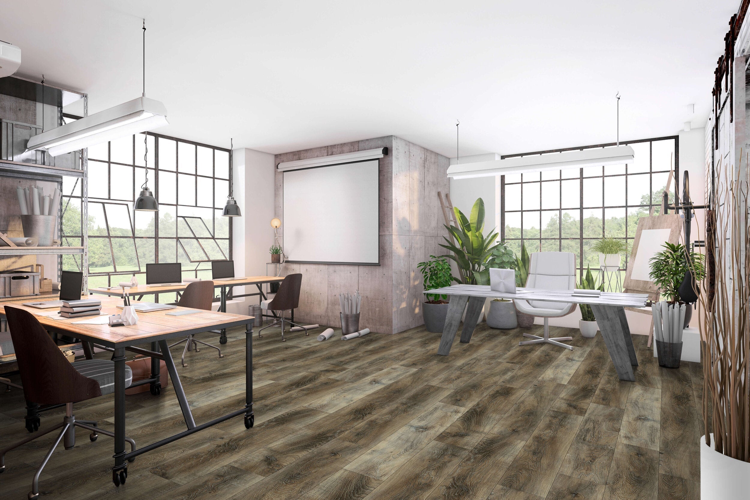 Happy Feet International Quickfit 9" x 48" Chestnut Vinyl Plank