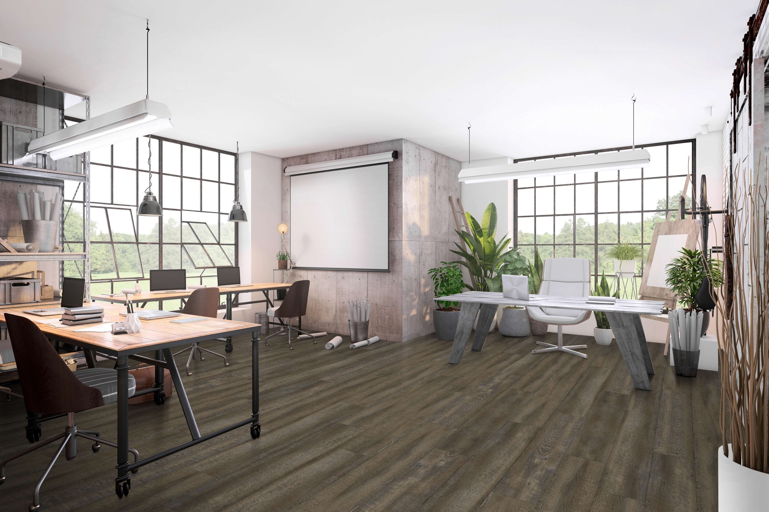 Happy Feet International Quickfit 9" x 48" Moonlight Vinyl Plank