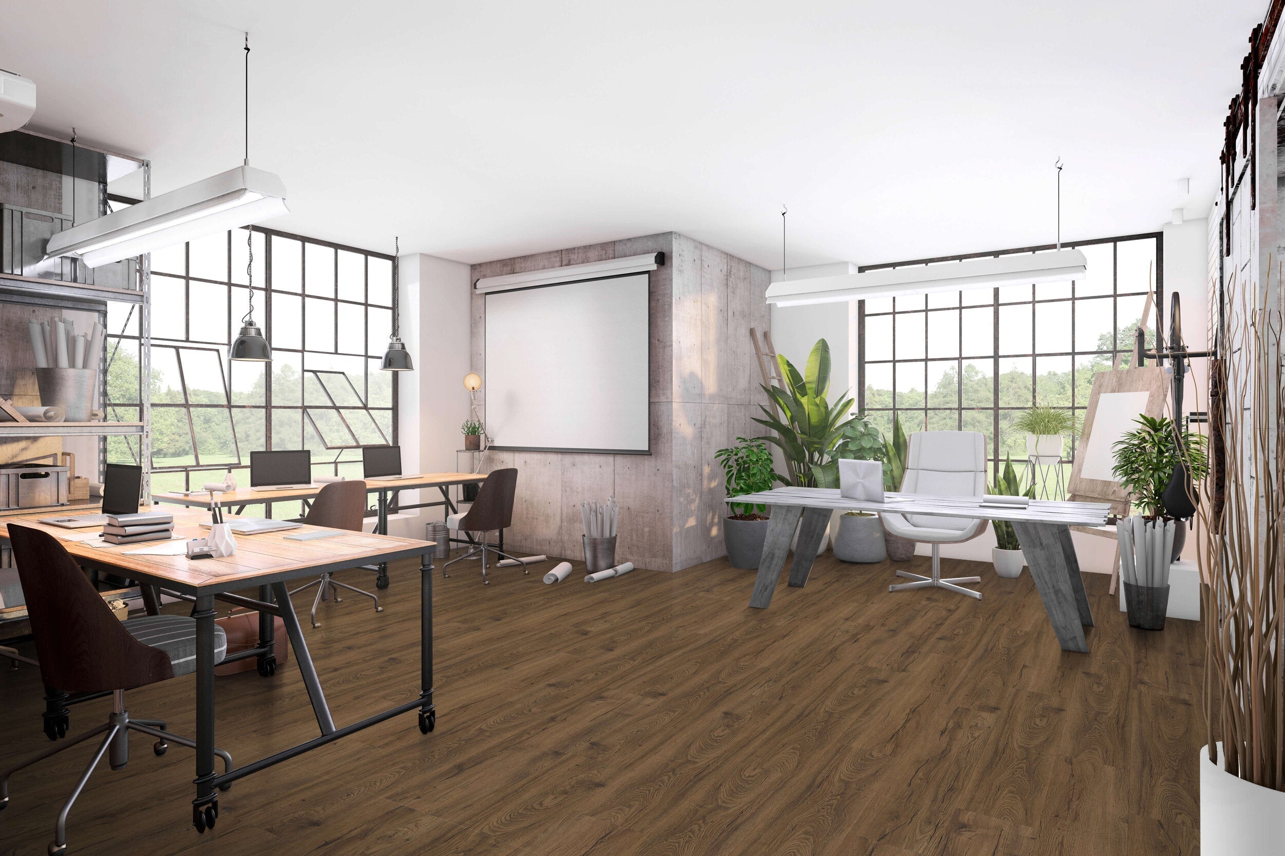 Happy Feet International Quickfit 9" x 48" Caramel Vinyl Plank